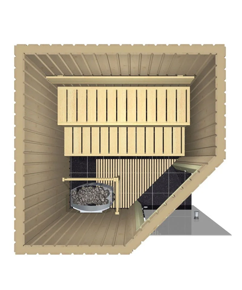 Harvia Variant Small Corner S1515R 3D Render