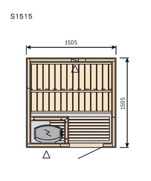 Harvia Variant Small S1515 Dimensions