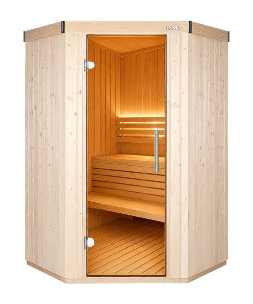Harvia Variant Small Corner 2 Person Traditional Sauna Cabin