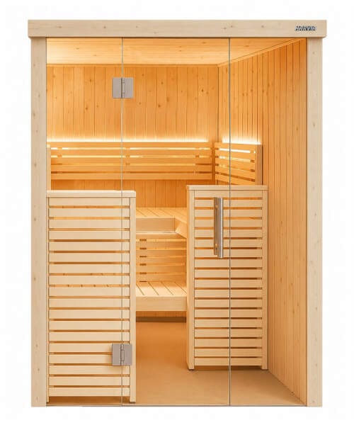 Harvia Variant View Small 2-3 Person Glass Front Sauna Kit