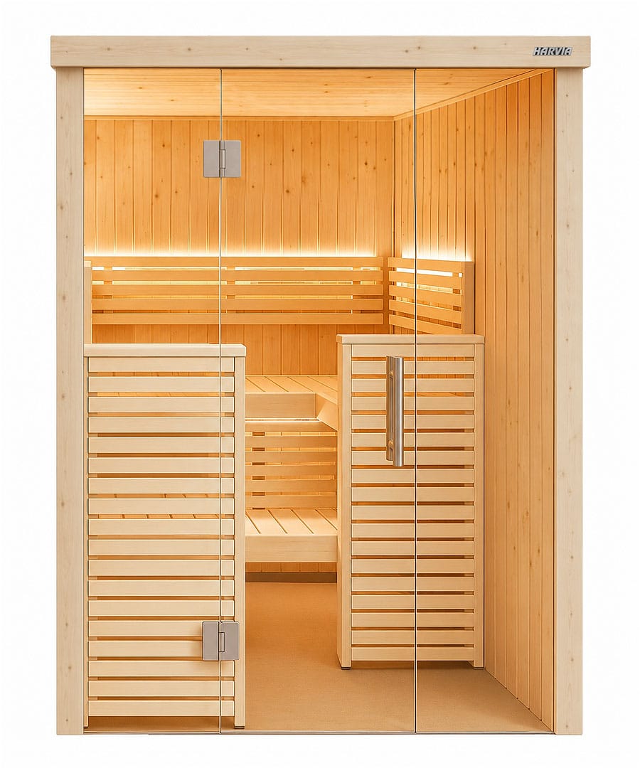 Harvia Variant View Small 2-3 Person Glass Front Sauna Kit