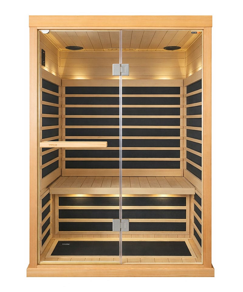 Tylösand T-820 2 Person Infrared Sauna Cabin Glass Front Bluetooth