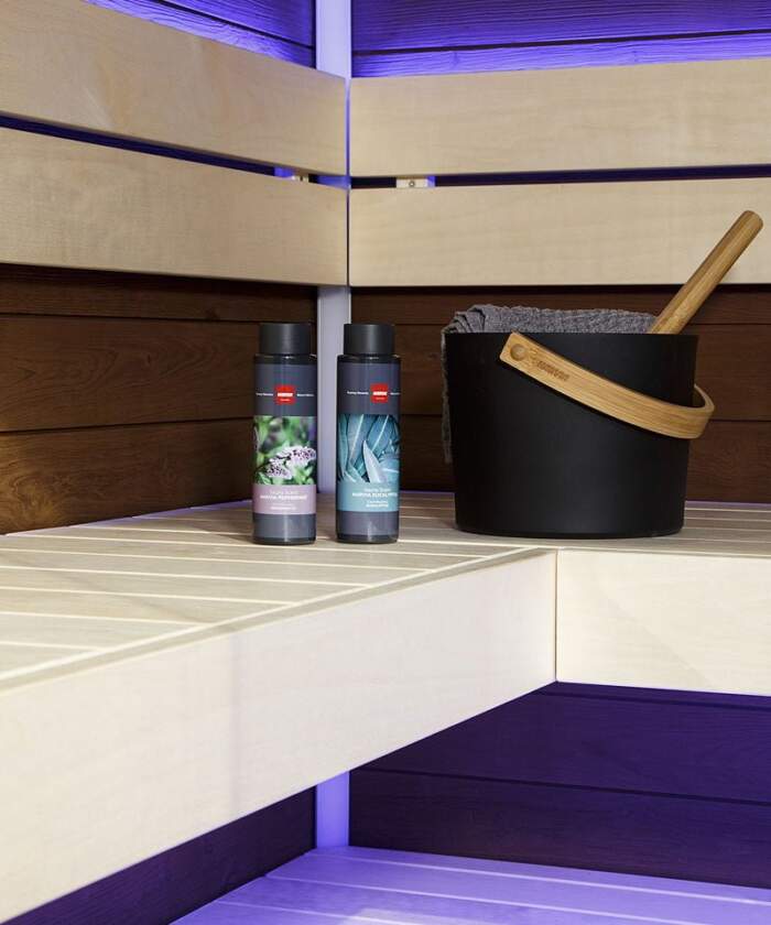 Harvia Block Sauna Benches and Sauna Accessories
