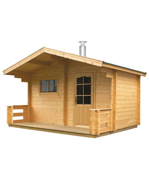 Harvia Keitele Traditional Outdoor Sauna Cabin Kit Spruce