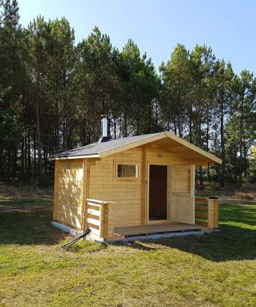 Harvia Keitele Traditional Outdoor Sauna in Garden