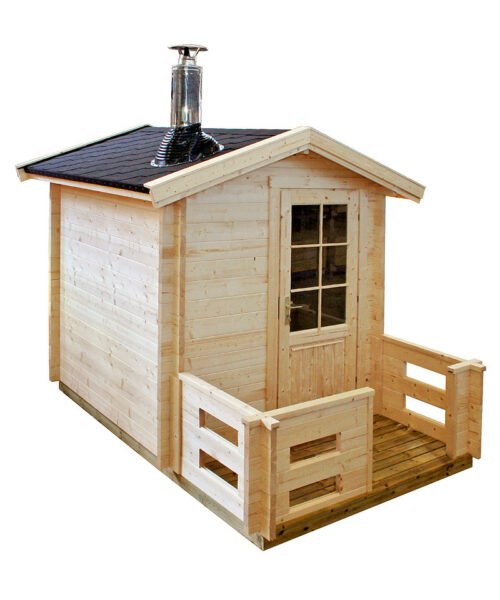 Harvia Kuikka 4 Person DIY Outdoor Sauna Cabin Kit