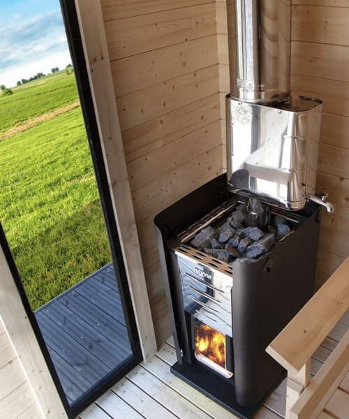 Harvia Solide Compact Wood Burning Interior