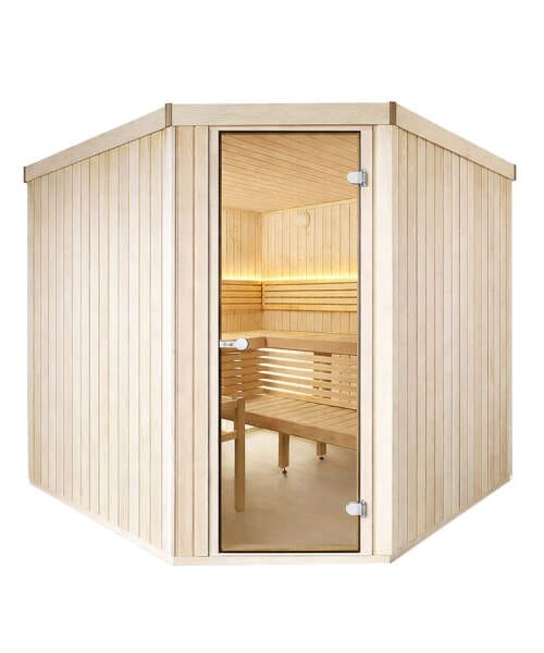 Harvia Variant Corner Large 10 Person Finnish Sauna Cabin