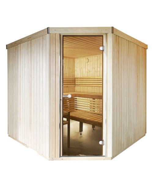 Harvia Variant Corner Large 10 Person Finnish Sauna Cabin