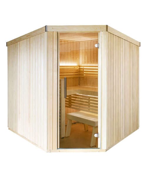 Harvia Variant Corner Medium 6-8 Person Traditional Sauna Kit
