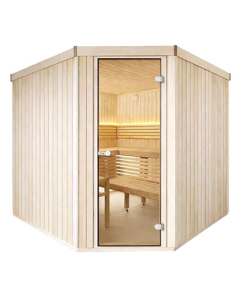 Harvia Variant Corner Medium 6-8 Person Traditional Sauna Kit