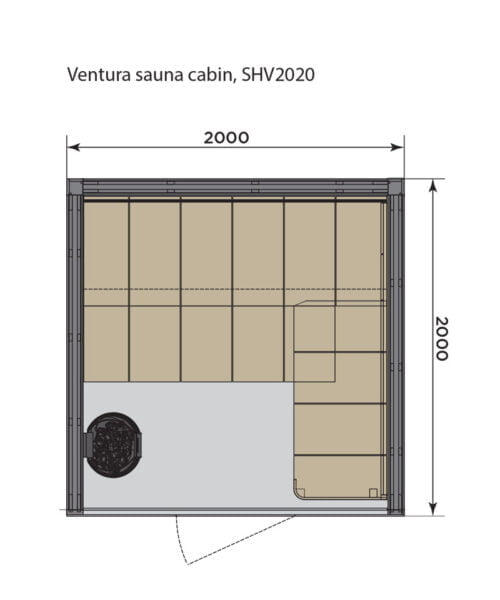 Harvia Ventura SHV2020 Floorplan