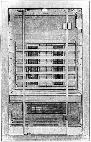 sketch of a 2 person infrared sauna
