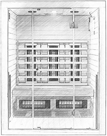 sketch of a 3 person infrared sauna