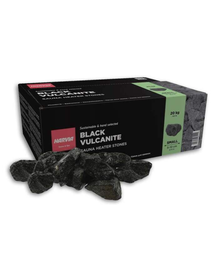 Harvia Black Vulcanite Sauna Heater Stones 20kg