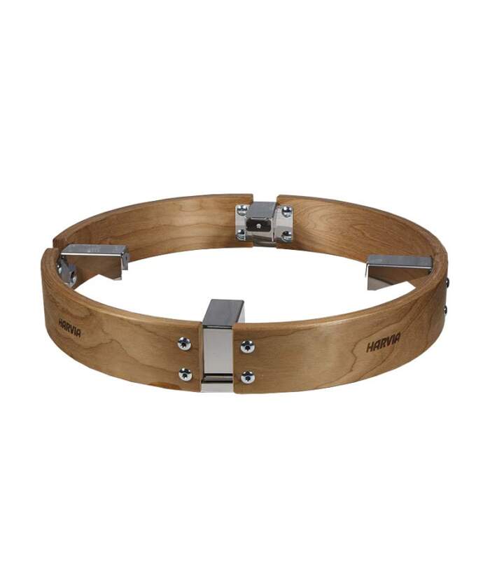 Harvia Cilindro Safety Railing Birch Stainless Steel
