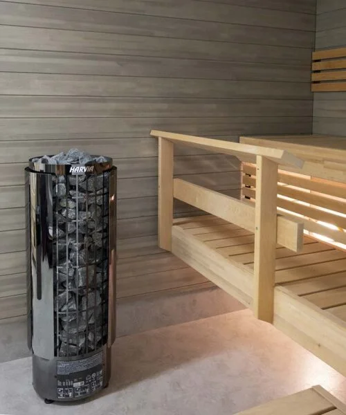 Harvia Cilindro Safety Shield in Sauna
