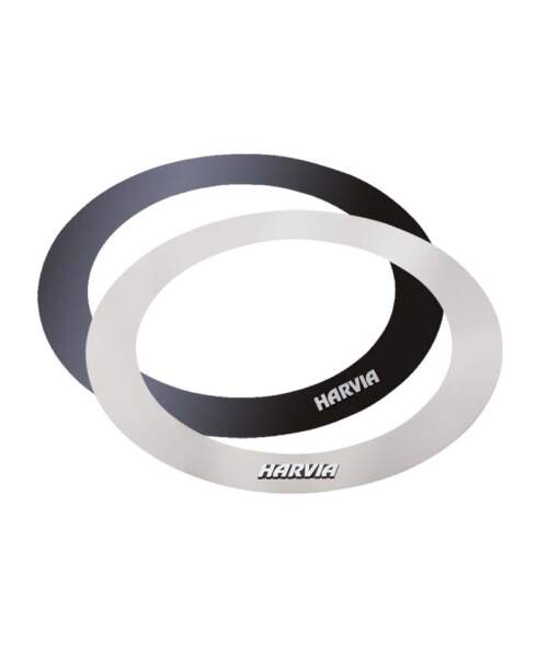 Harvia Cilindro Sauna Heater Embedding Flange Silver Black