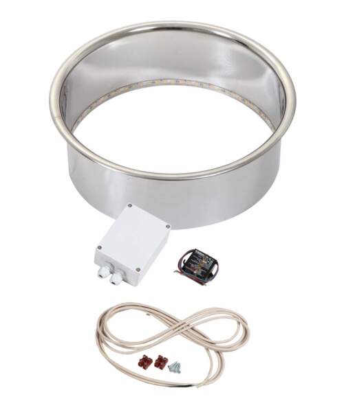 Harvia Embedding Flange Cilindro Glow Legend Silver Lighting Kit