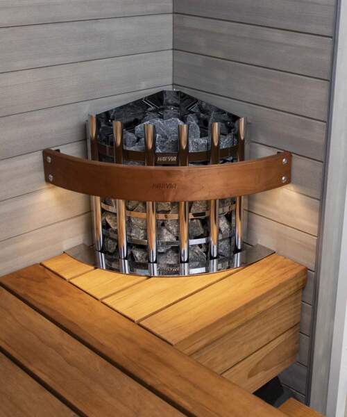 Harvia Glow Corner Embedded in Sauna