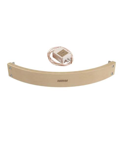 Harvia Glow Corner Safety Railing with lighting kit