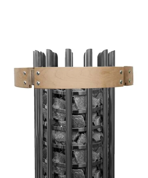 Harvia Glow Heater Safety Railing Wood Stainless Steel
