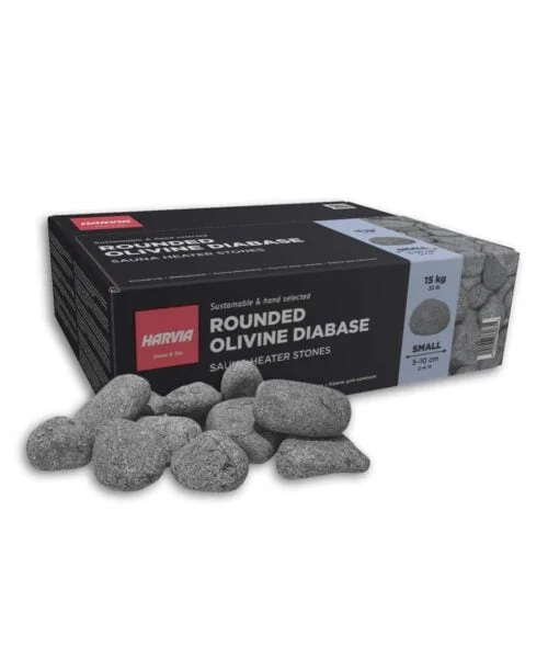 Harvia Olivine Diabase Rounded Sauna Heater Pebbles Large Small