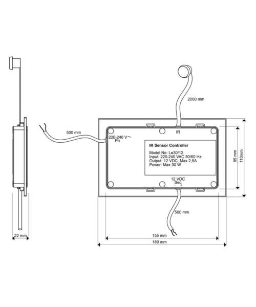 Tylo IR-Eye technical diagram
