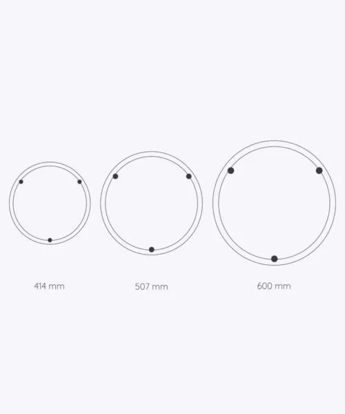 Tylo Silhouette Ring Lighting Sizes