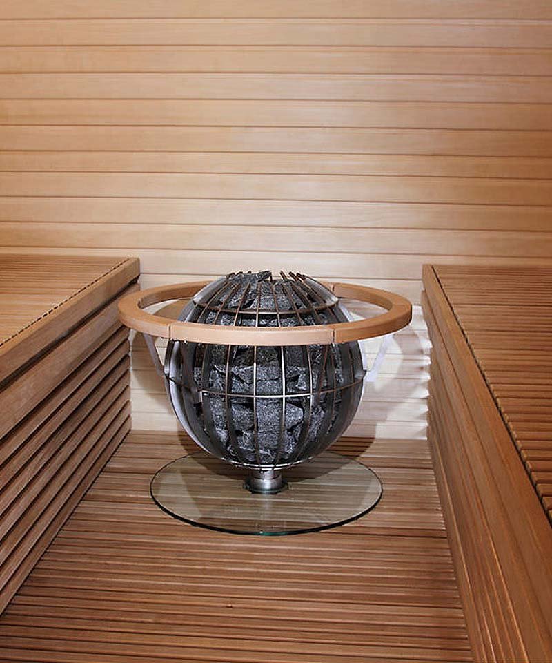 Floor standing sauna heaters