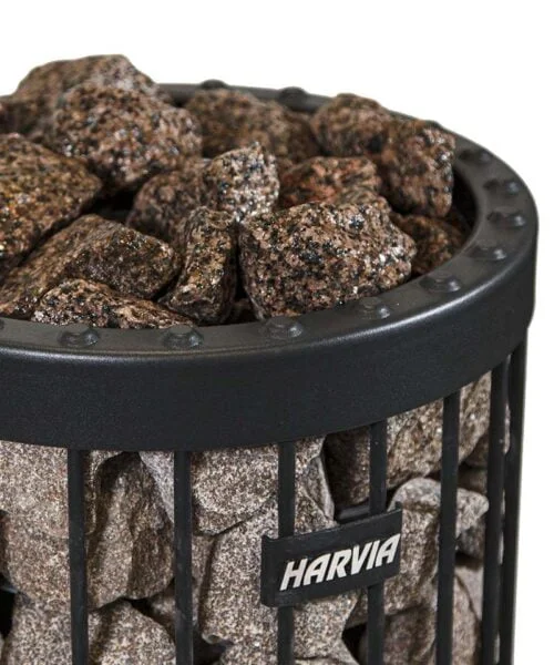 Harvia Red Granite Sauna Rocks in Heater