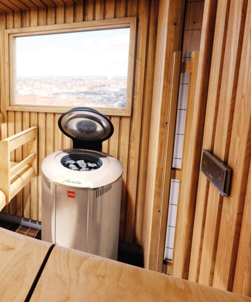 Harvia Forte Heat Storing Electric Sauna Heater Black Silver - Image 5