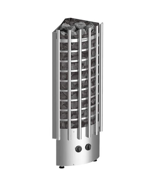 Harvia Glow Corner E XE Electric Pillar Sauna Heater Silver