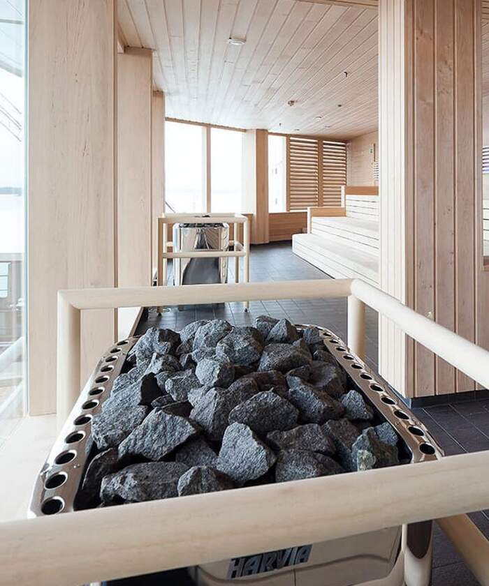 Harvia Club Pro (Profi) Installed in Commercial Sauna