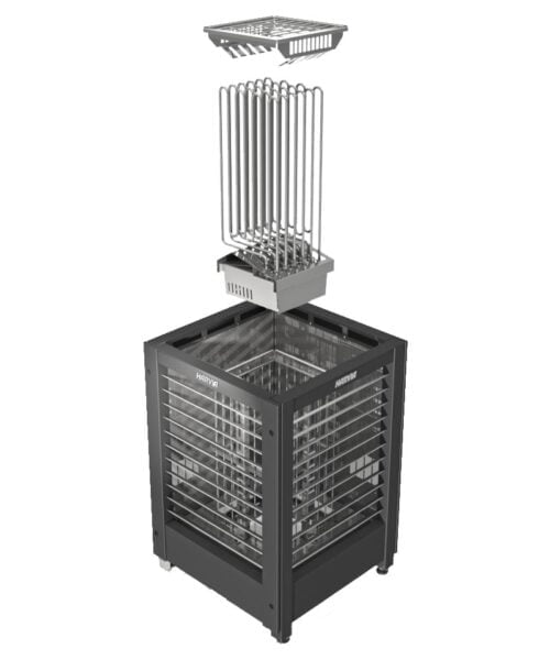Exploded View of the Harvia Modulo sauna heater