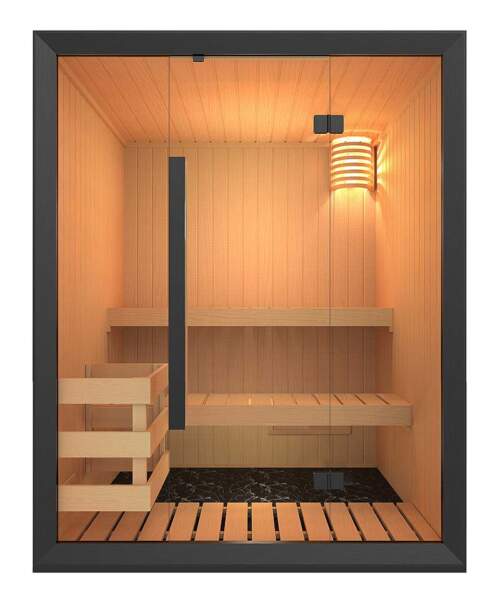 Sentiotec Onni 4 Person Traditional Home Sauna Kit Abachi