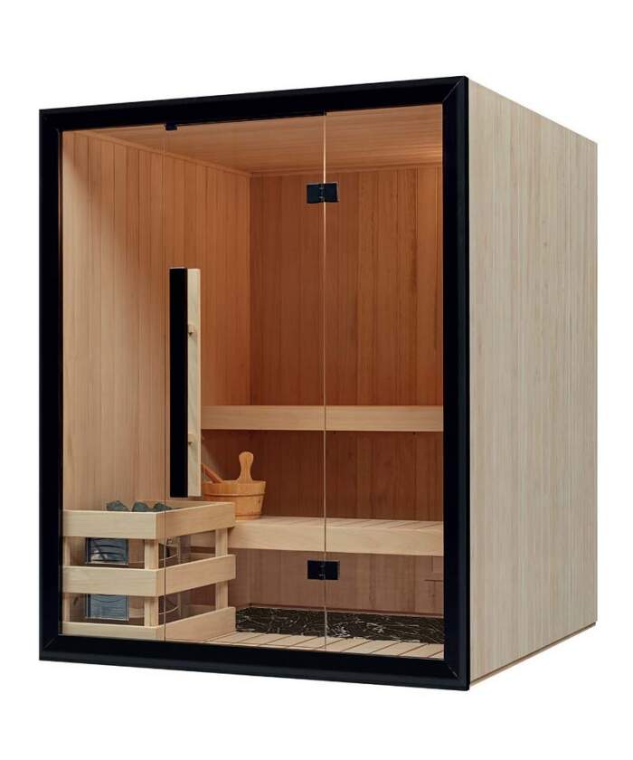 Sentiotec Onni 4 Person Traditional Home Sauna Kit Abachi - Image 2