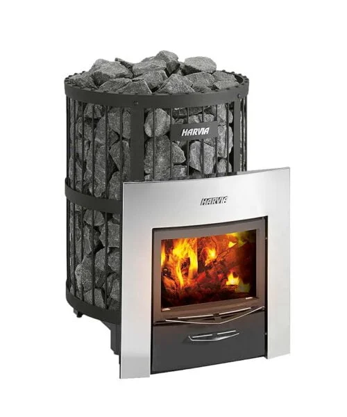 Harvia Legend SL DUO Wood Burning Sauna Heater Black Steel - Image 5