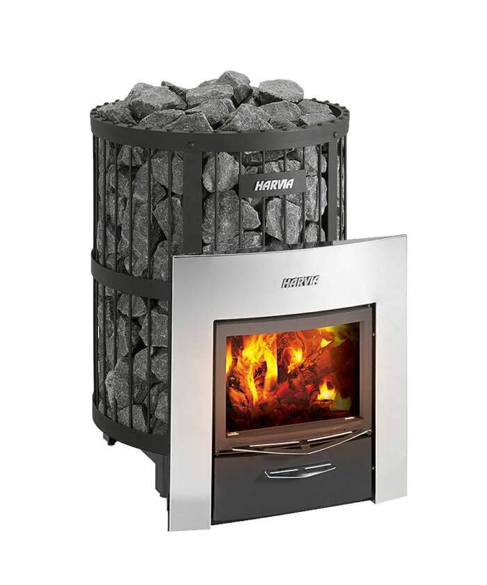 Harvia Legend SL DUO Wood Burning Sauna Heater Black Steel - Image 5