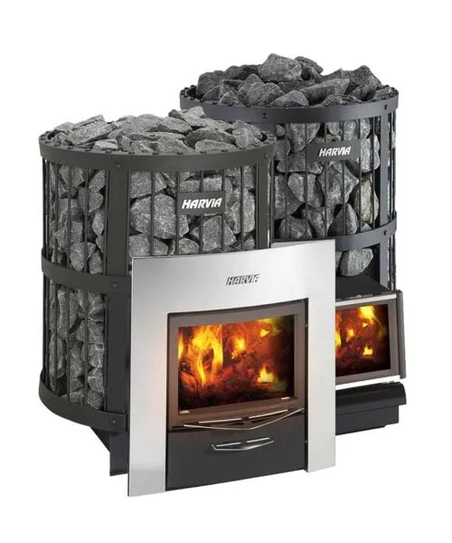 Harvia Legend SL DUO Wood Burning Sauna Heater Black Steel