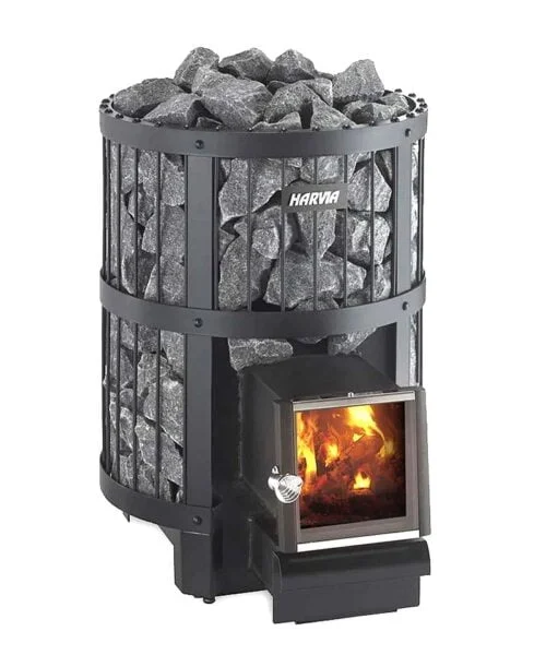 Harvia Legend SL DUO Wood Burning Sauna Heater Black Steel - Image 4