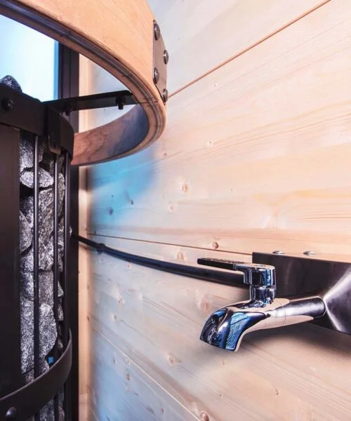 Harvia Legend Thermio Water Heater Tap Installation