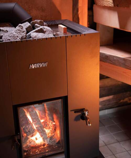 Harvia Linear 22 Greenflame In Operation