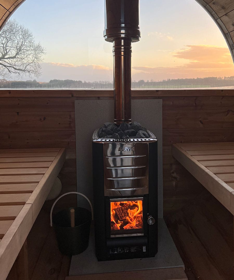 Harvia M3 Wood Burning Sauna Stove Graphite Silver - Image 5