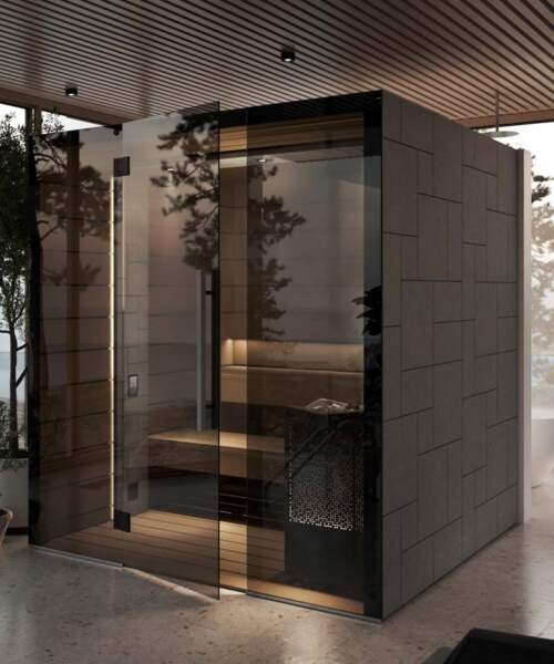 Home Installation of the Tylo Reflection WIDE Glass Front Sauna