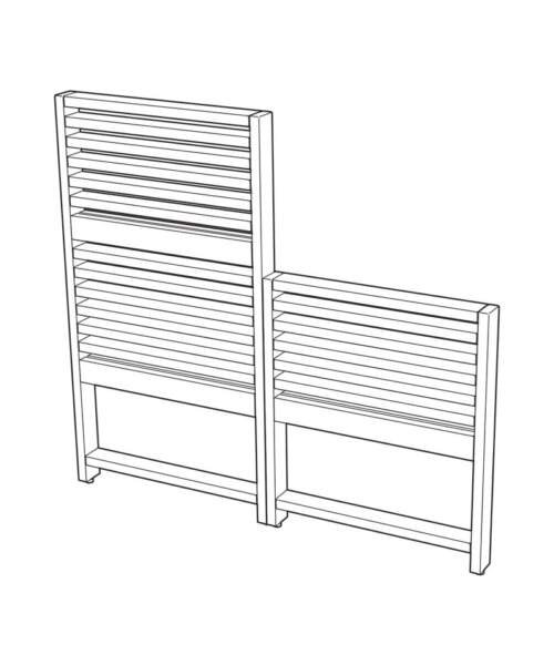 Tylo Armrest with side panel illustration