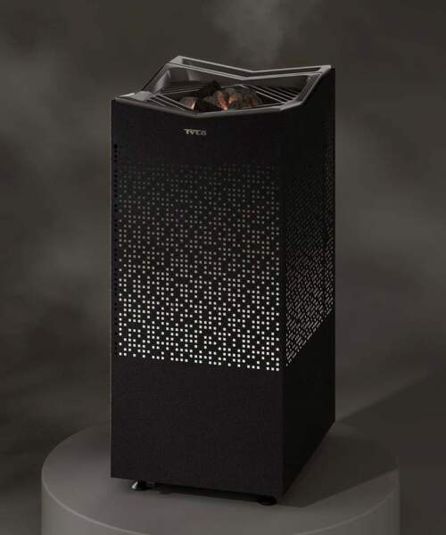 Pedestal View Tylo Crown Combi Sauna Heater Black