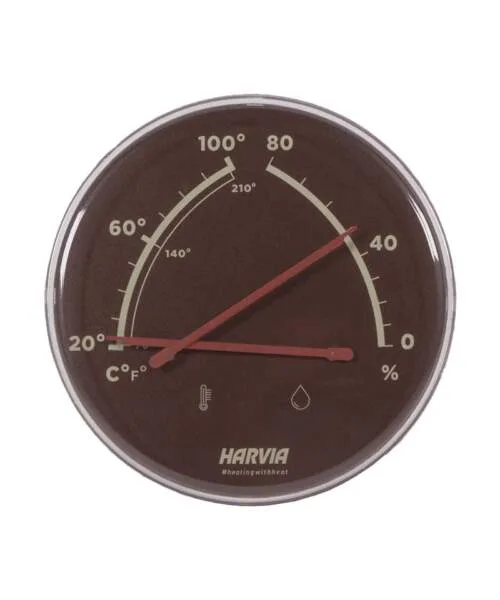 Harvia Helmi Sauna Thermo / Hygrometer Chocolate