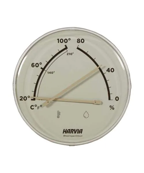 Harvia Helmi Sauna Thermo / Hygrometer Ivory