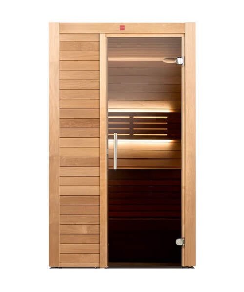 Harvia UTU Small 2 Person Sauna ThermoAspen Glass Door